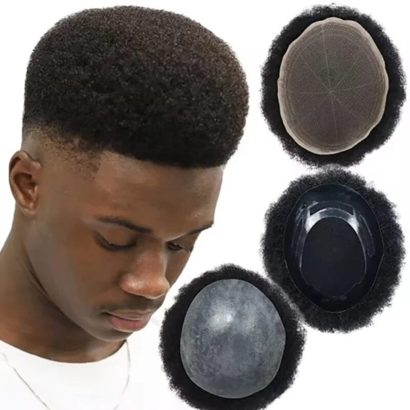 TOUPEE.TR Afro Fransız Dantel Protez Saç