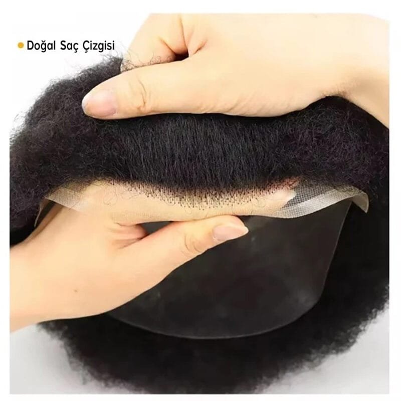 TOUPEE.TR Afro Fransız Dantel Protez Saç