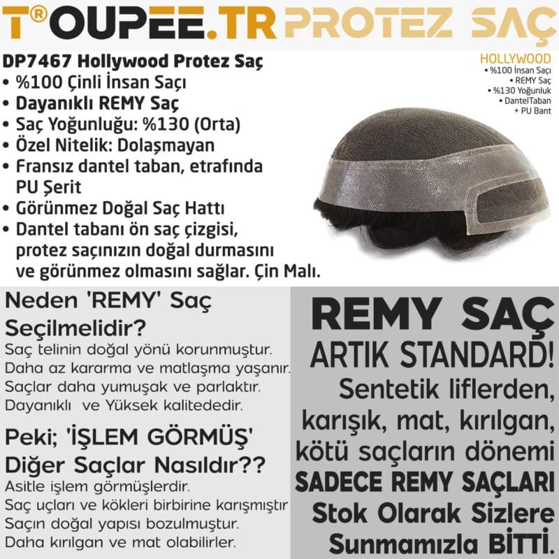Hollywood TOUPEE.TR Protez Saç Detaylar