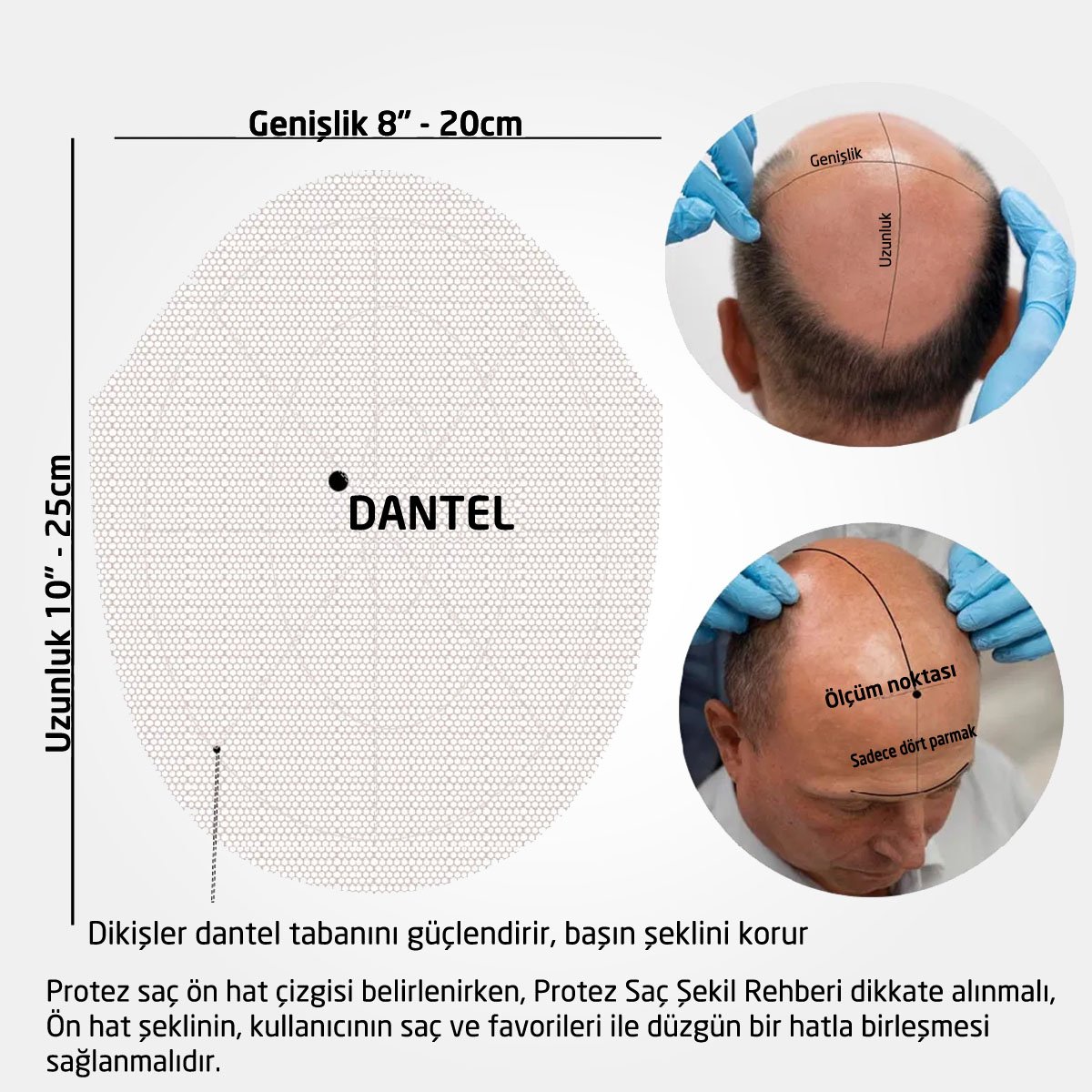 Protez Saç Boyutu